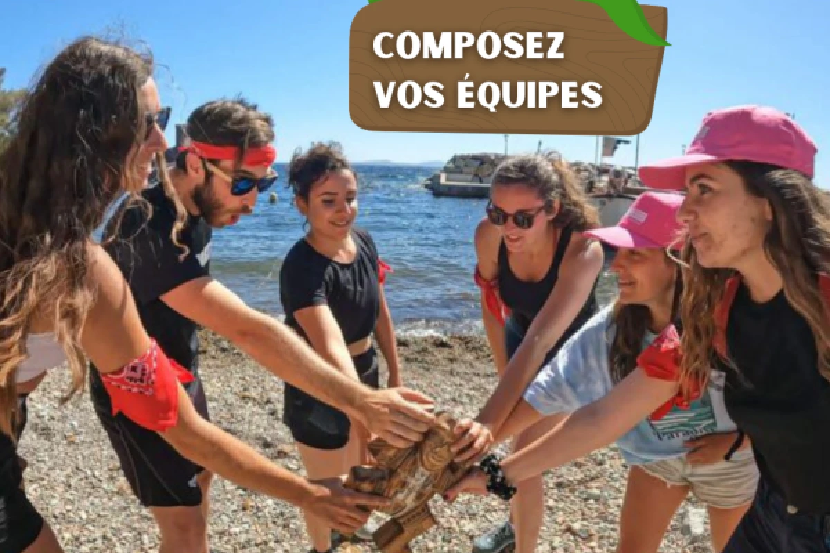 Combo Groupe ADVENTURE FUSION : Koh-Lantor + Jeu de piste - Expérience Côte d'Azur