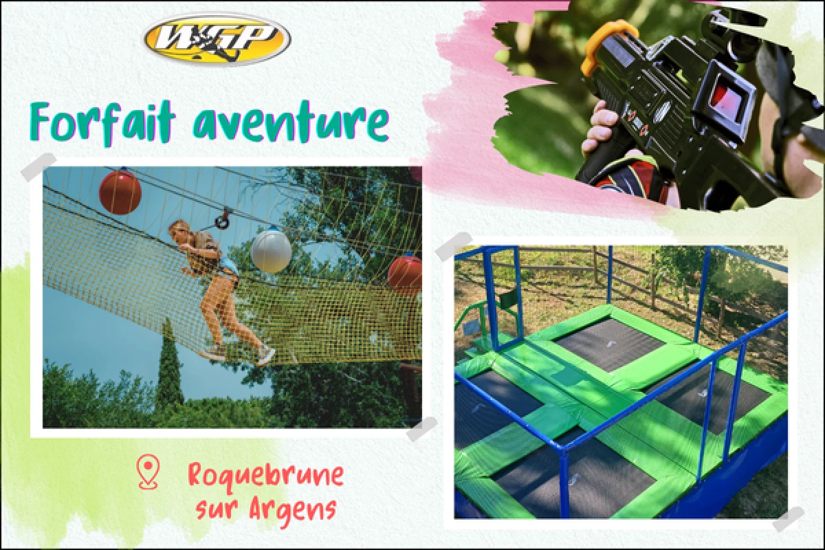 Parc Multi-Activités : Accrobranche, Escalade, Trampoline & Lasergame - Expérience Côte d'Azur