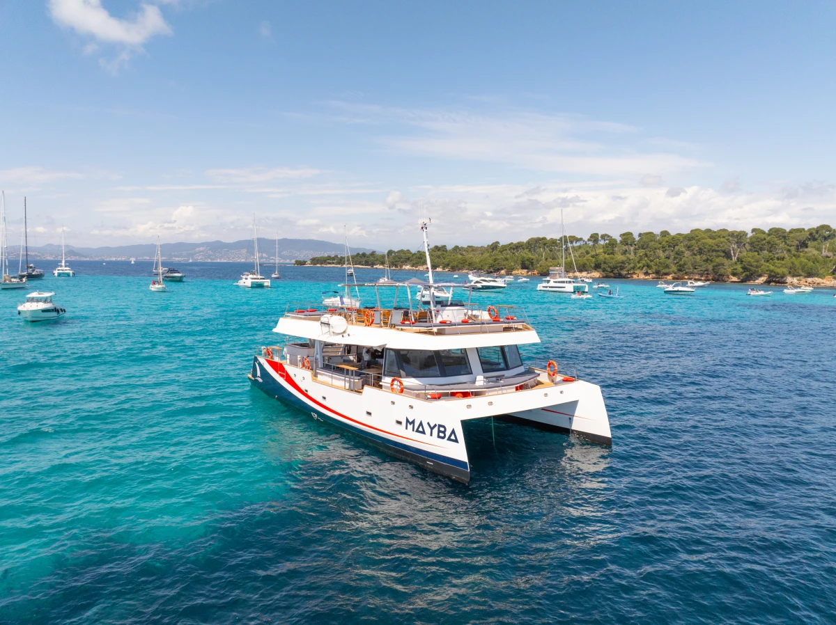 Sortie Catamaran journée - Départ Cagnes sur Mer vers les Iles de Lérins - Expérience Côte d'Azur