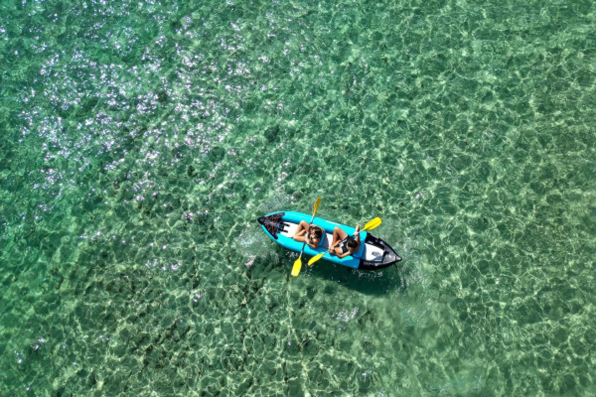 Location de kayak gonflable - plage de Pampelonne - PROMO - Expérience Côte d'Azur