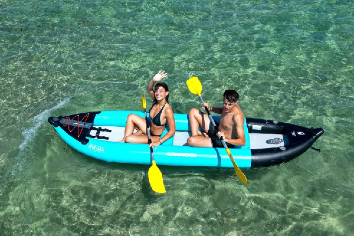 Location de kayak gonflable - plage de la Madrague - PROMO - Expérience Côte d'Azur