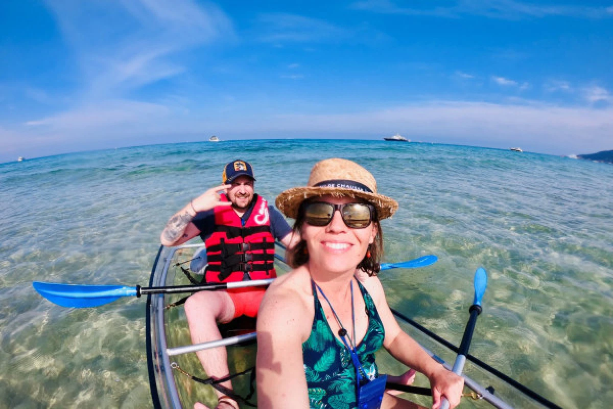 Location de kayak transparent - plage de la Madrague - PROMO - Expérience Côte d'Azur