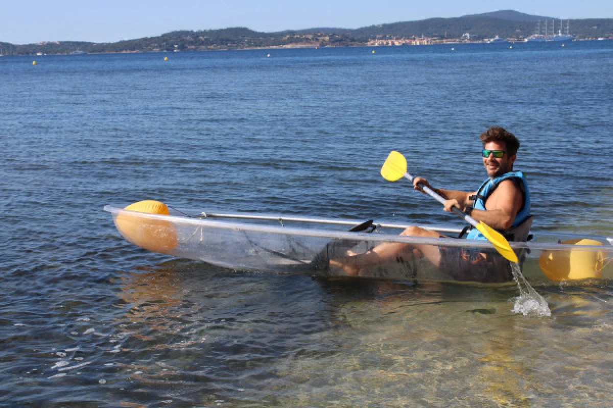 Location de kayak transparent - plage de la Madrague - PROMO - Expérience Côte d'Azur