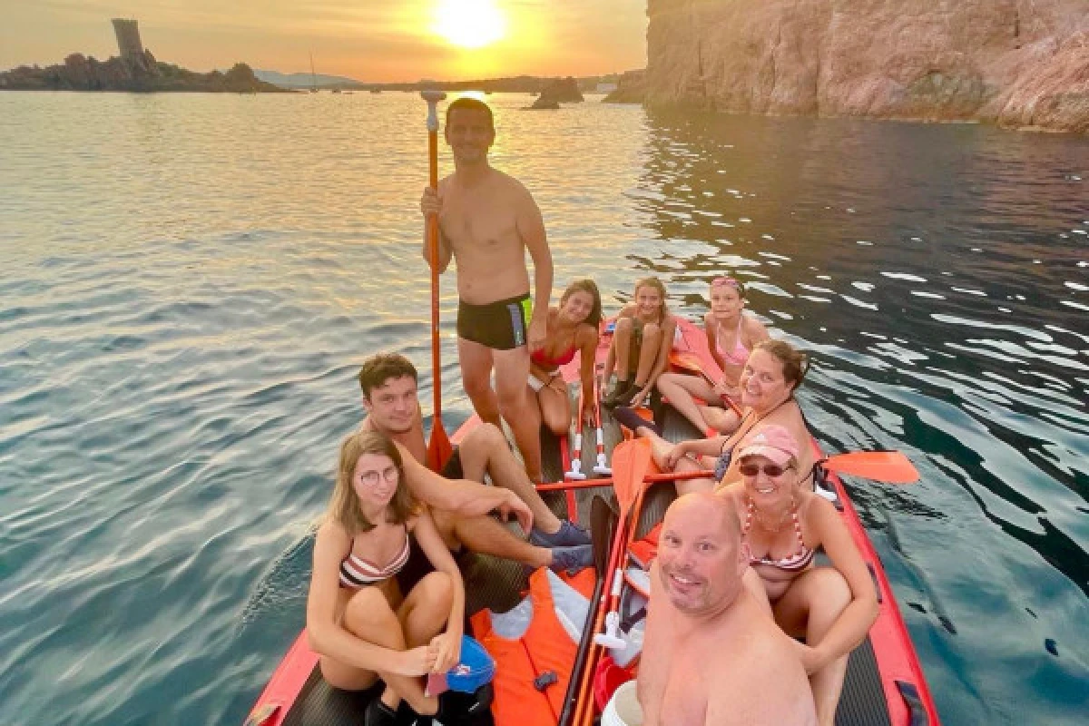 PROMO - Offre GROUPES - Apéro en paddle géant : midi ou sunset - Expérience Côte d'Azur