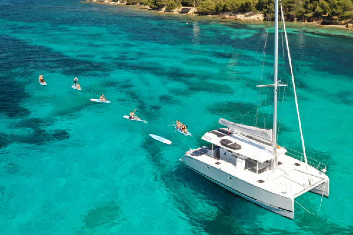 Sortie privatisée catamaran et activités Paddle - Matinée - Expérience Côte d'Azur