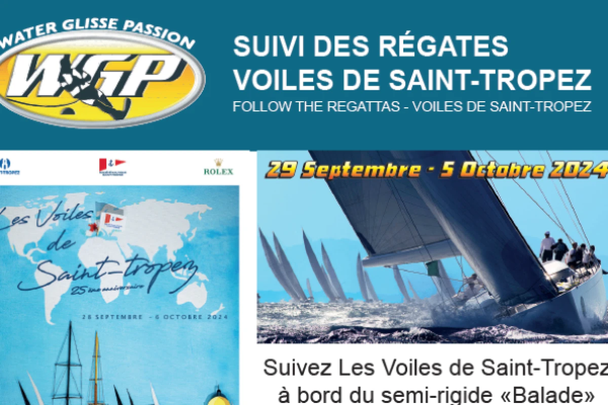 Suivi des VOILES DE SAINT TROPEZ en bateau balade - Expérience Côte d'Azur