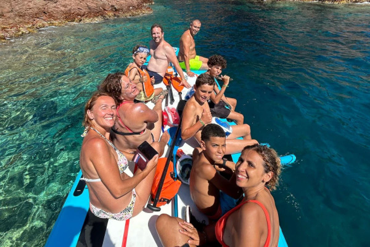 PROMO - Combo Groupe THE BEST : Excursion calanques en paddle géant + Koh-Lantor - Expérience Côte d'Azur